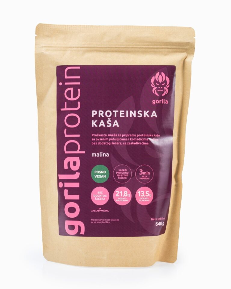 PROTEINSKA KAŠA 640g, malina