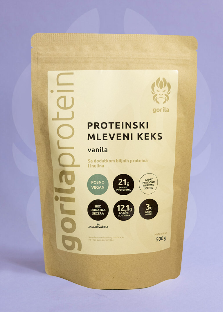 Proteinski mleveni keks VANILA 500g